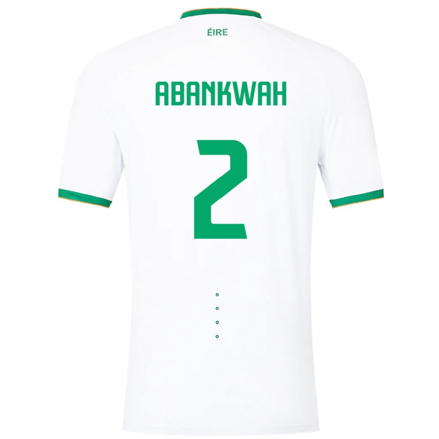 Kids Football Ireland James Abankwah #2 White Away Jersey 24-26 T-Shirt Canada