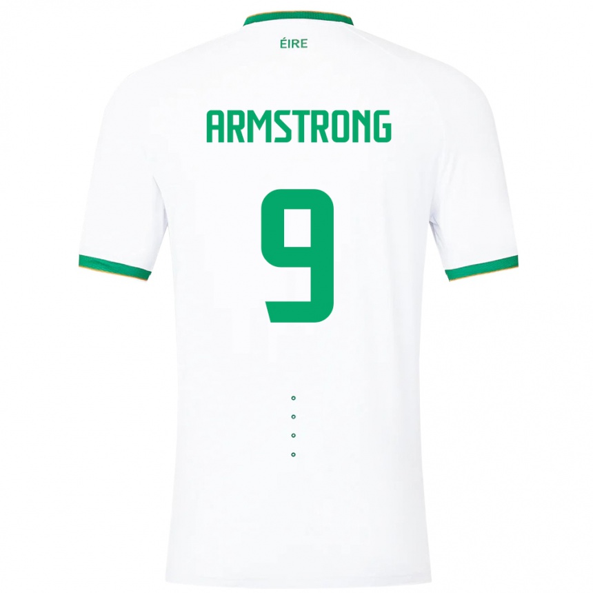 Kids Football Ireland Sinclair Armstrong #9 White Away Jersey 24-26 T-Shirt Canada