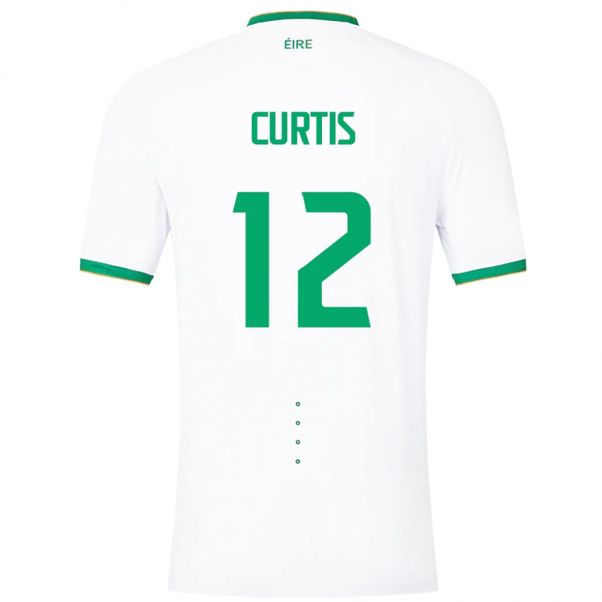 Kids Football Ireland Sam Curtis #12 White Away Jersey 24-26 T-Shirt Canada