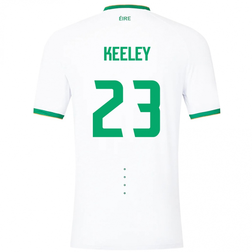 Kids Football Ireland Josh Keeley #23 White Away Jersey 24-26 T-Shirt Canada