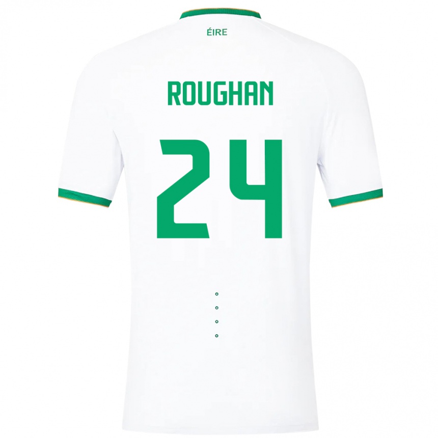 Kids Football Ireland Sean Roughan #24 White Away Jersey 24-26 T-Shirt Canada