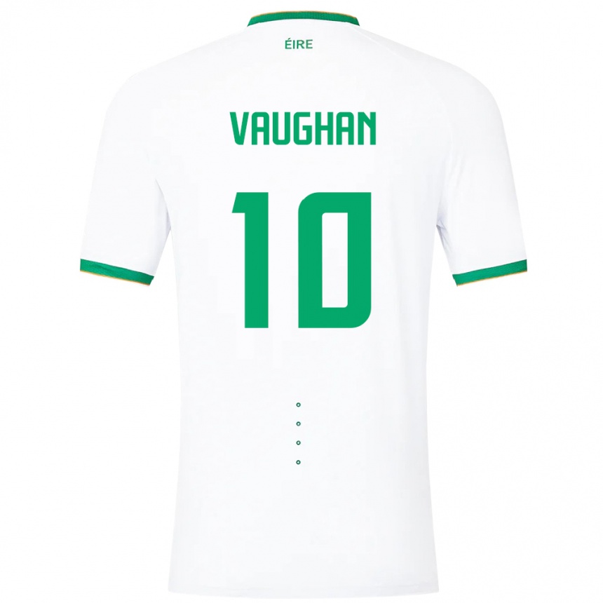 Kids Football Ireland Harry Vaughan #10 White Away Jersey 24-26 T-Shirt Canada