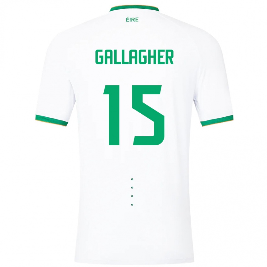 Kids Football Ireland Oisín Gallagher #15 White Away Jersey 24-26 T-Shirt Canada