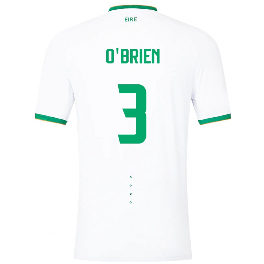 Kids Football Ireland Luke O'brien #3 White Away Jersey 24-26 T-Shirt Canada