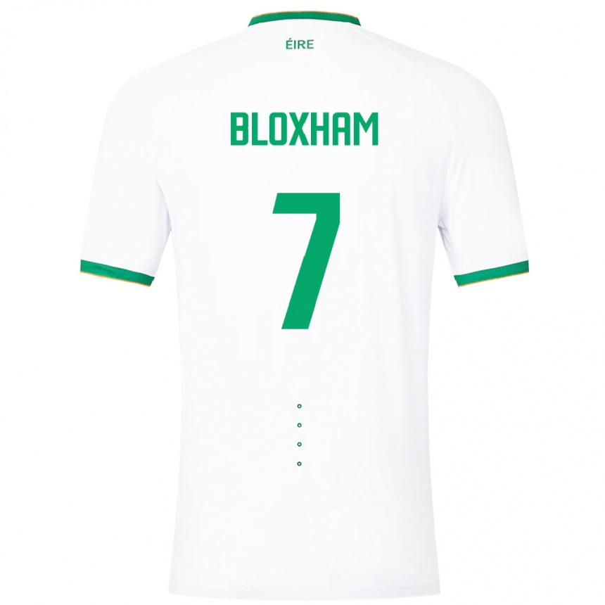 Kids Football Ireland Tom Bloxham #7 White Away Jersey 24-26 T-Shirt Canada