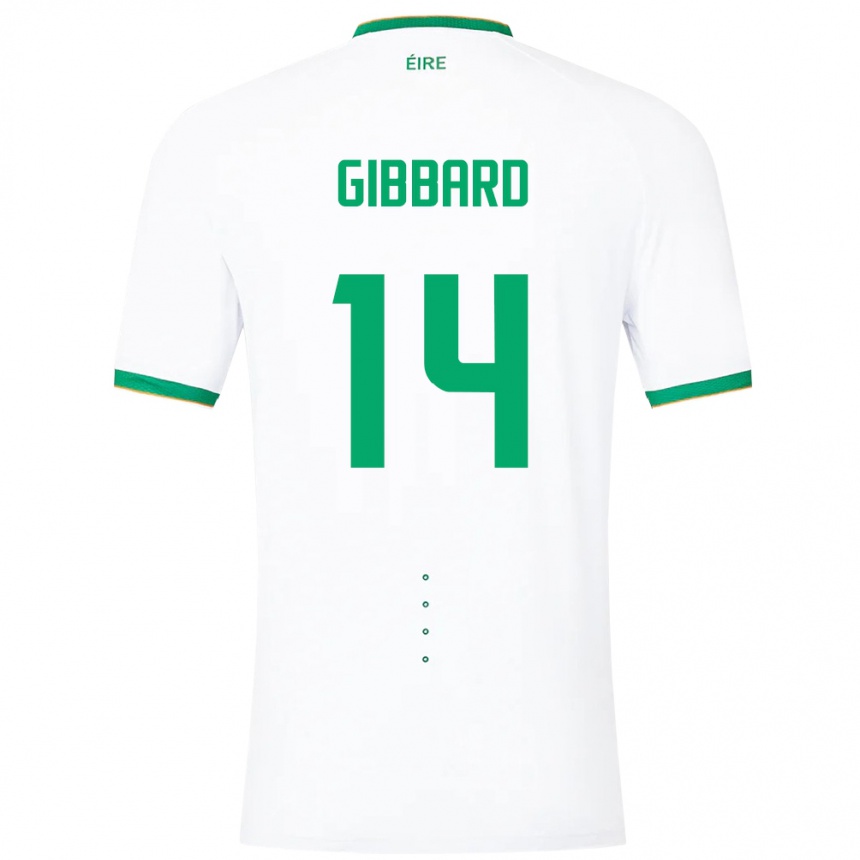 Kids Football Ireland Joseph Gibbard #14 White Away Jersey 24-26 T-Shirt Canada