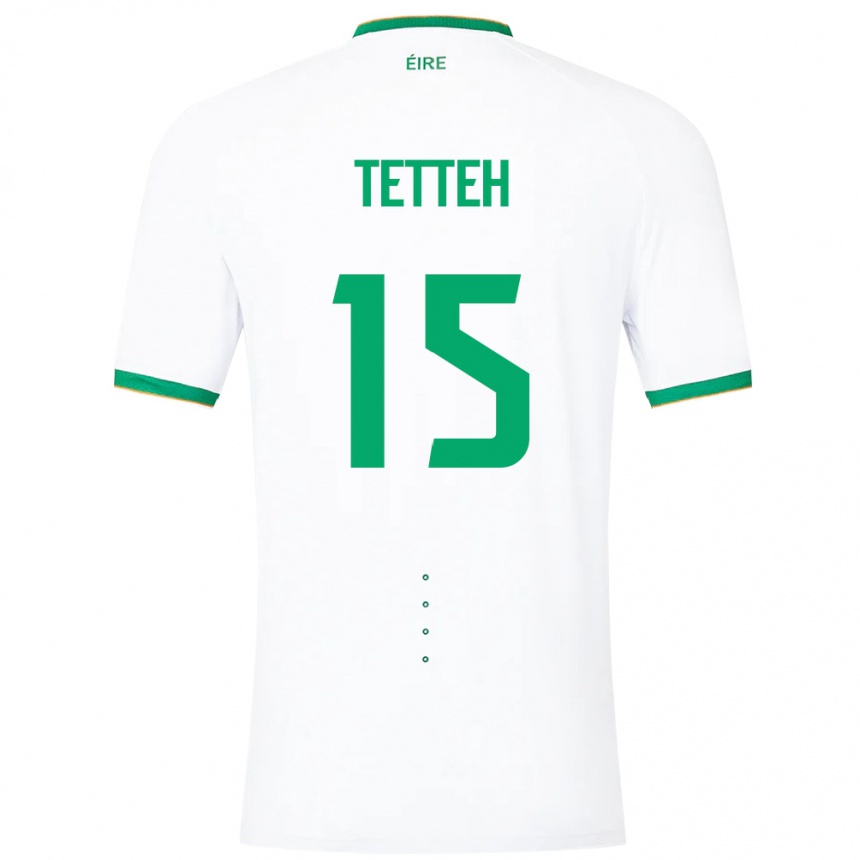 Kids Football Ireland Gideon Tetteh #15 White Away Jersey 24-26 T-Shirt Canada