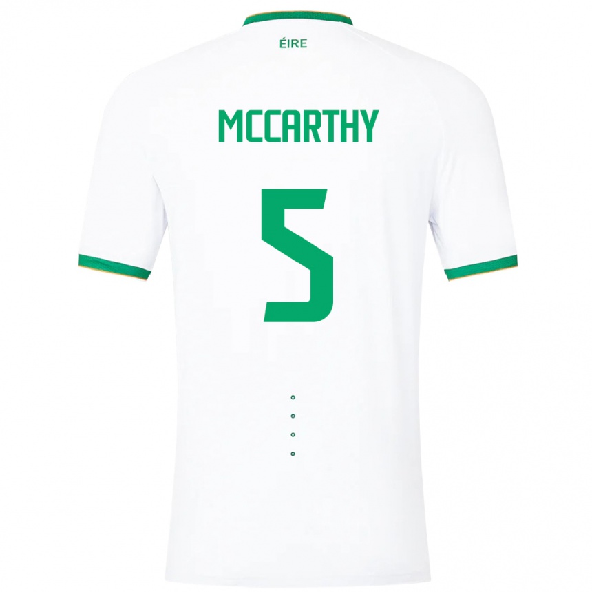 Kids Football Ireland Taylor Mccarthy #5 White Away Jersey 24-26 T-Shirt Canada