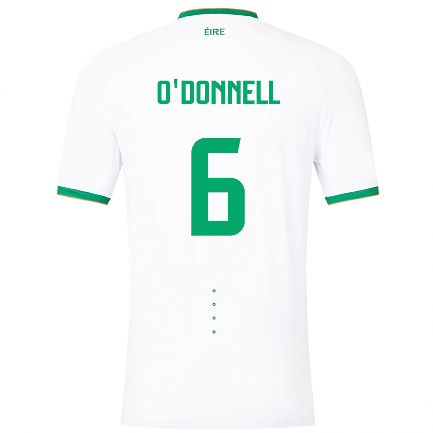 Kids Football Ireland Luke O'donnell #6 White Away Jersey 24-26 T-Shirt Canada