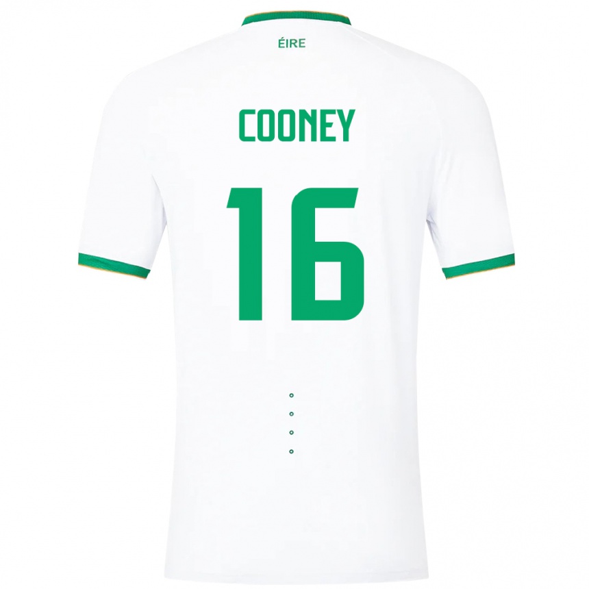 Kids Football Ireland Oisin Cooney #16 White Away Jersey 24-26 T-Shirt Canada