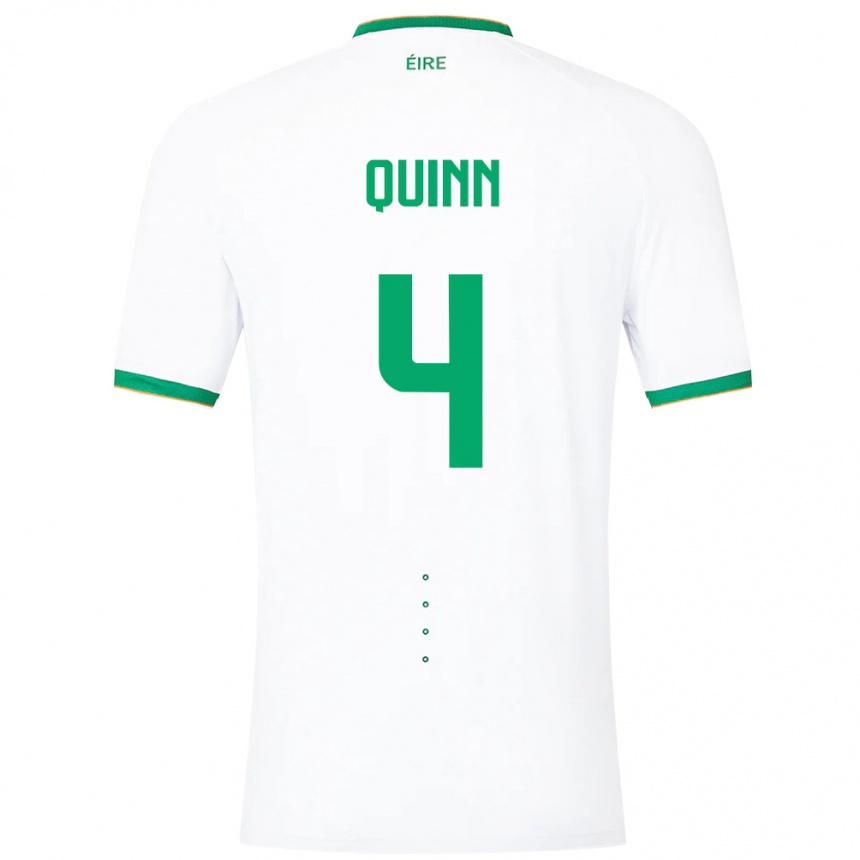 Kids Football Ireland Louise Quinn #4 White Away Jersey 24-26 T-Shirt Canada