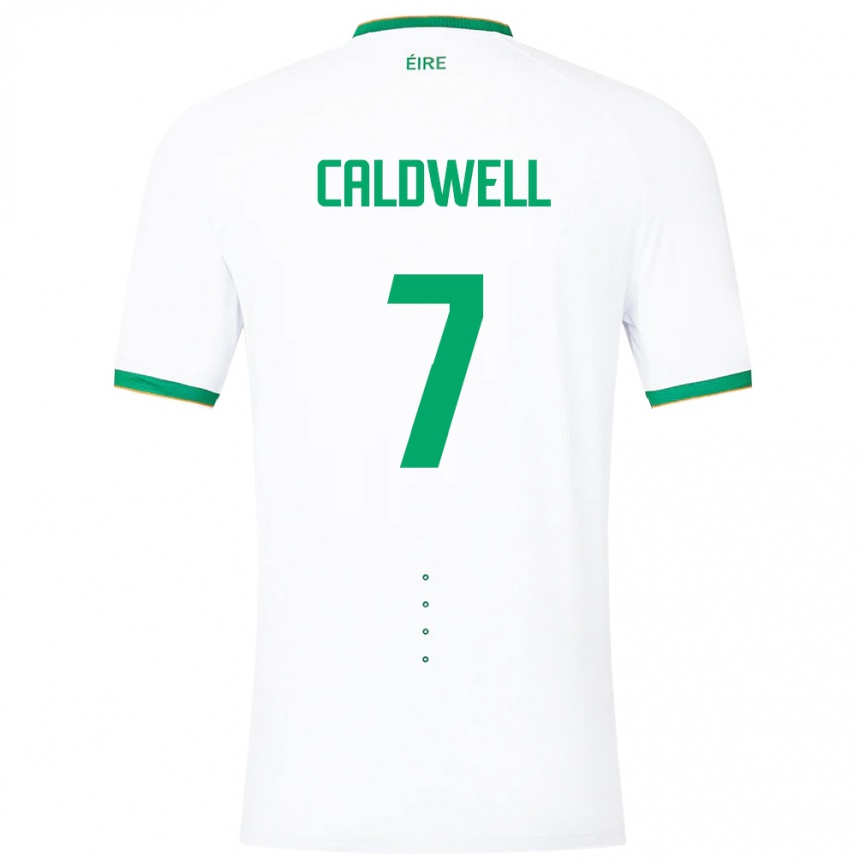 Kids Football Ireland Diane Caldwell #7 White Away Jersey 24-26 T-Shirt Canada