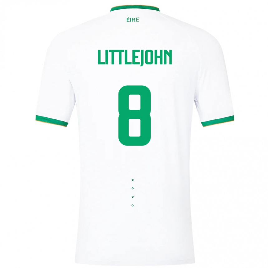 Kids Football Ireland Ruesha Littlejohn #8 White Away Jersey 24-26 T-Shirt Canada