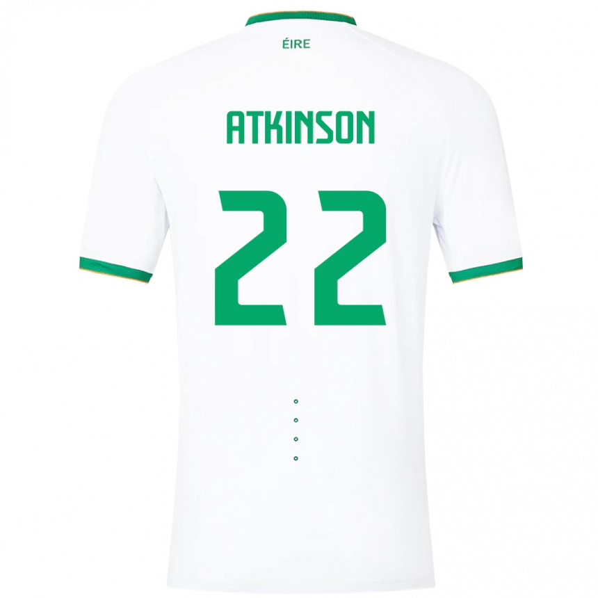 Kids Football Ireland Isibeal Atkinson #22 White Away Jersey 24-26 T-Shirt Canada