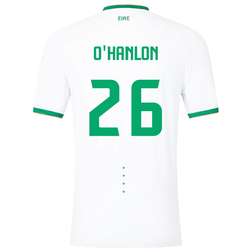 Kids Football Ireland Tara O'hanlon #26 White Away Jersey 24-26 T-Shirt Canada