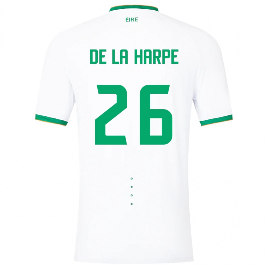 Kids Football Ireland Deborah-Anne De La Harpe #26 White Away Jersey 24-26 T-Shirt Canada