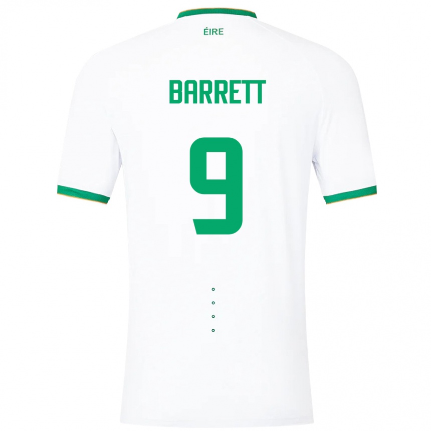 Kids Football Ireland Amber Barrett #9 White Away Jersey 24-26 T-Shirt Canada