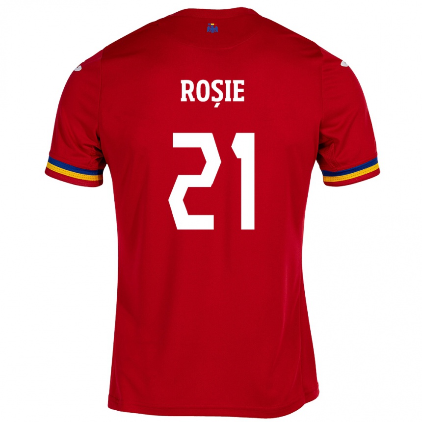 Kids Football Romania Genoveva Roșie #21 Red Away Jersey 24-26 T-Shirt Canada