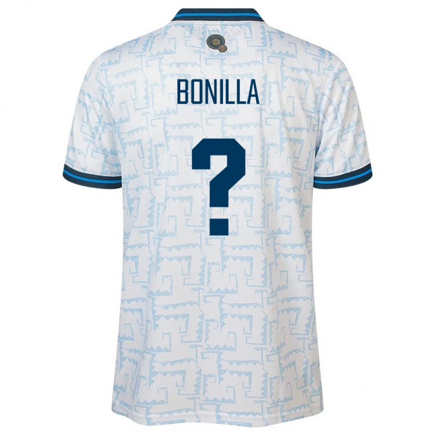 Kids Football El Salvador Nelson Bonilla #0 White Away Jersey 24-26 T-Shirt Canada