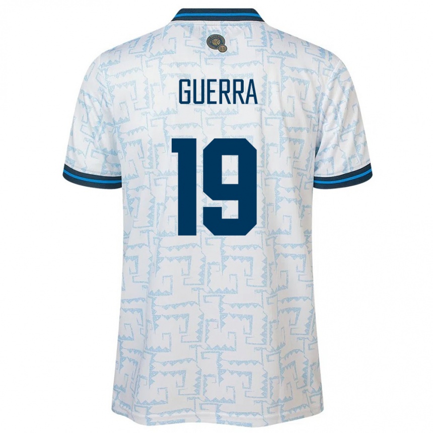 Kids Football El Salvador Steven Guerra #19 White Away Jersey 24-26 T-Shirt Canada