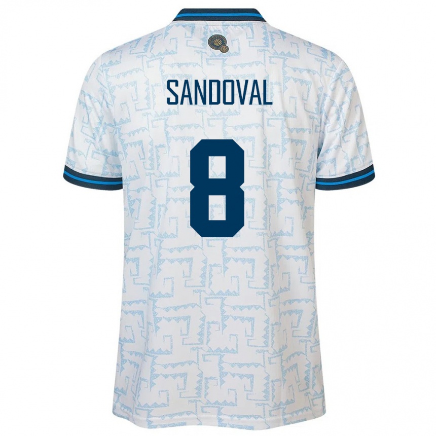 Kids Football El Salvador Emerson Sandoval #8 White Away Jersey 24-26 T-Shirt Canada