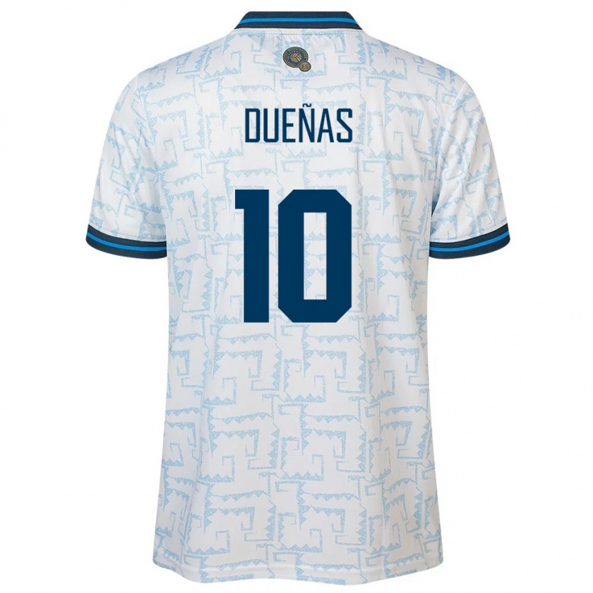 Kids Football El Salvador Enrico Dueñas #10 White Away Jersey 24-26 T-Shirt Canada