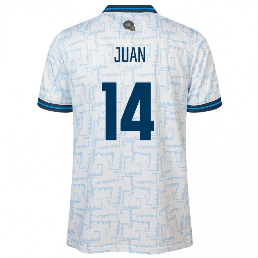 Kids Football El Salvador Juan Sánchez #14 White Away Jersey 24-26 T-Shirt Canada