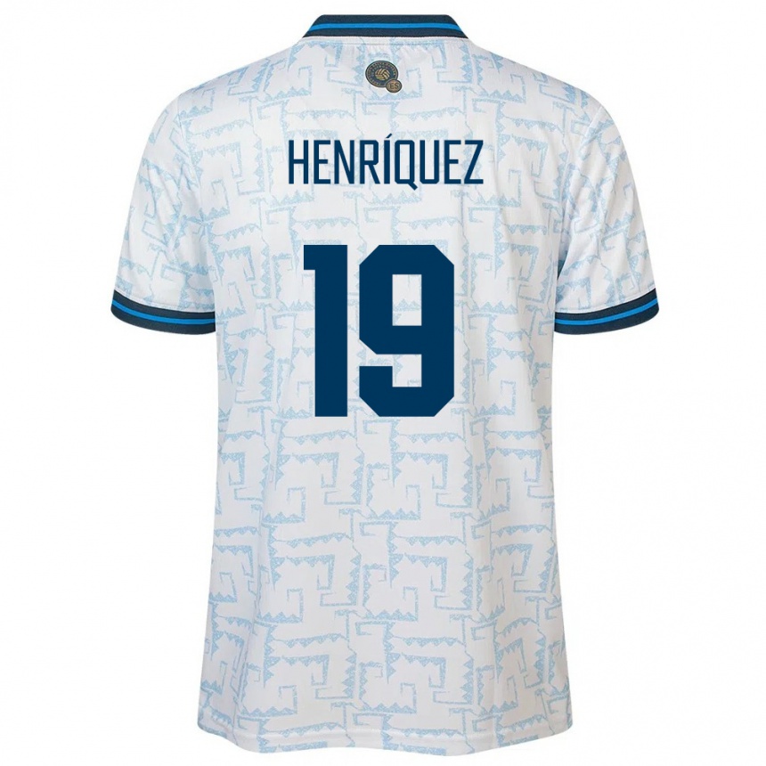 Kids Football El Salvador Alejandro Henríquez #19 White Away Jersey 24-26 T-Shirt Canada