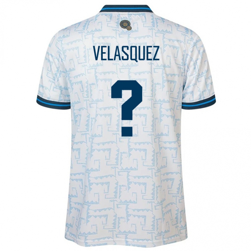 Kids Football El Salvador Jorge Velasquez #0 White Away Jersey 24-26 T-Shirt Canada