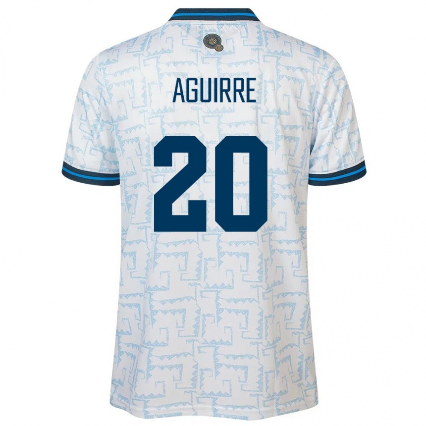 Kids Football El Salvador Jonathan Aguirre #20 White Away Jersey 24-26 T-Shirt Canada