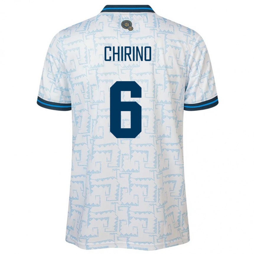 Kids Football El Salvador Alejandra Chirino #6 White Away Jersey 24-26 T-Shirt Canada