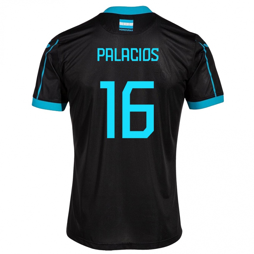 Kids Football Honduras Danilo Palacios #16 Black Away Jersey 24-26 T-Shirt Canada