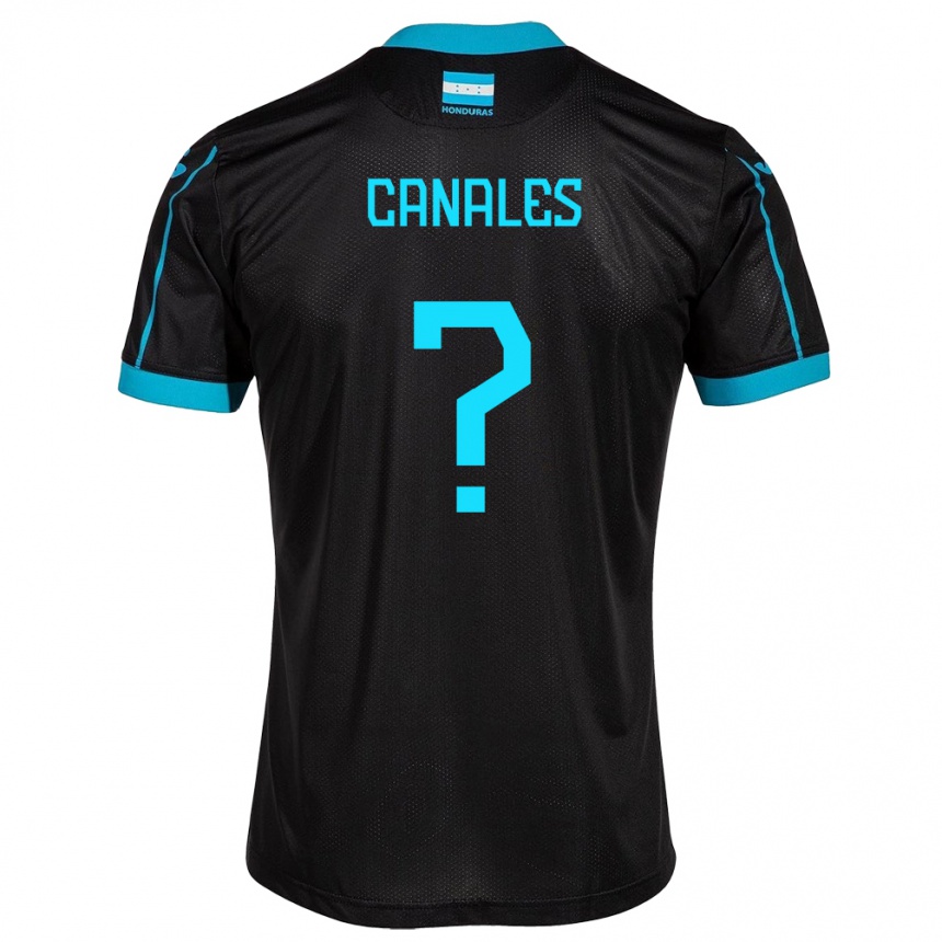 Kids Football Honduras Cristian Canales #0 Black Away Jersey 24-26 T-Shirt Canada