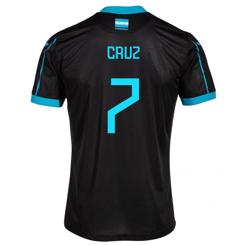 Kids Football Honduras Nixon Cruz #7 Black Away Jersey 24-26 T-Shirt Canada