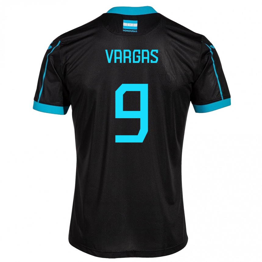 Kids Football Honduras Nayrobi Vargas #9 Black Away Jersey 24-26 T-Shirt Canada