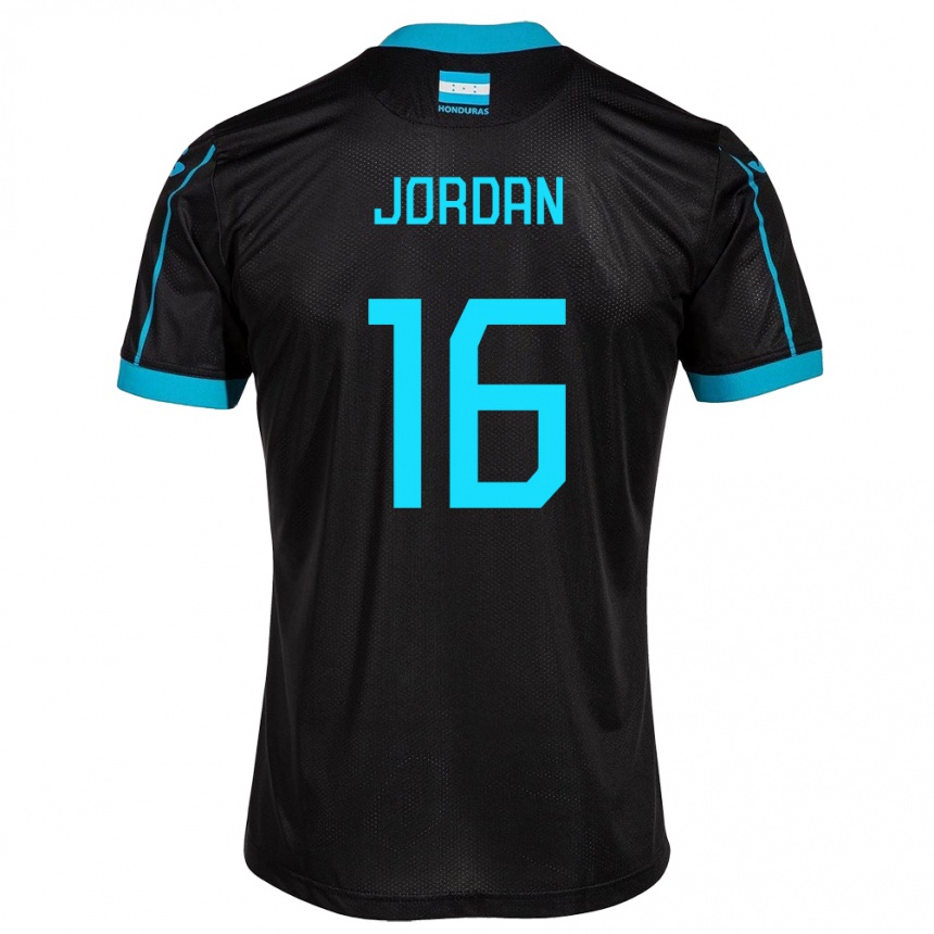 Kids Football Honduras Jordan García #16 Black Away Jersey 24-26 T-Shirt Canada