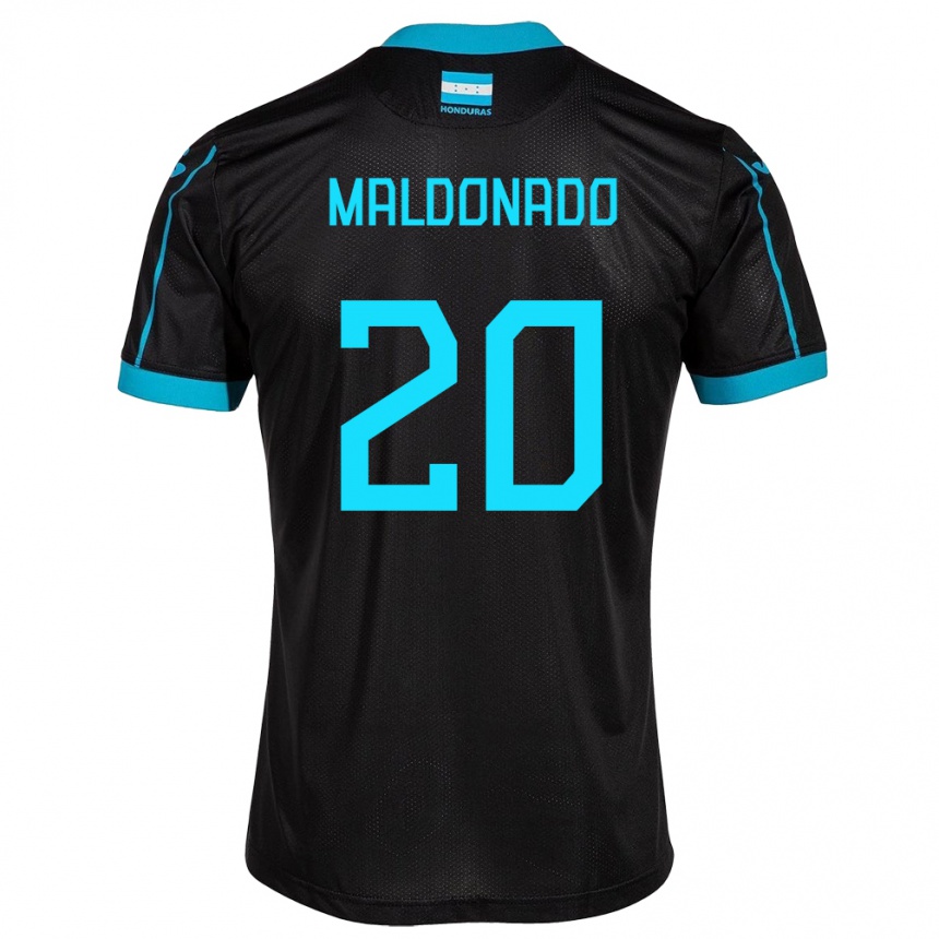 Kids Football Honduras Alessandro Maldonado #20 Black Away Jersey 24-26 T-Shirt Canada