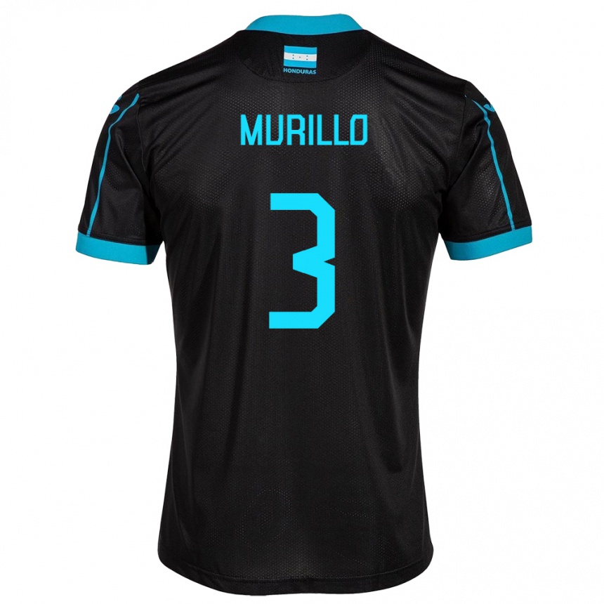 Kids Football Honduras Bárbara Murillo #3 Black Away Jersey 24-26 T-Shirt Canada