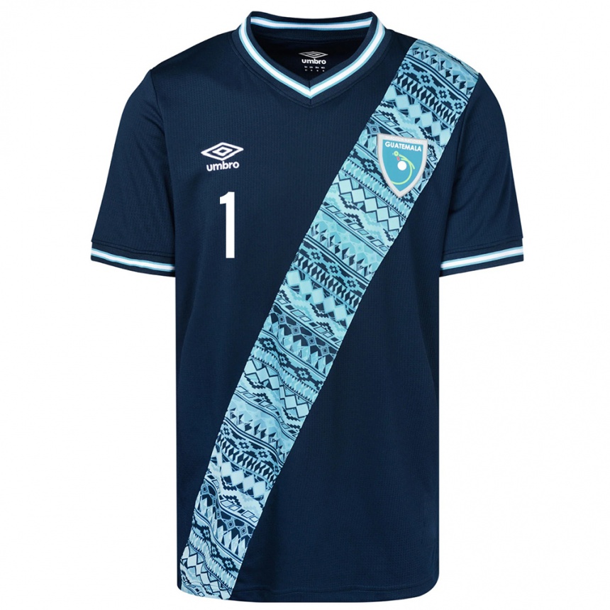 Kids Football Guatemala David Aldana #1 Blue Away Jersey 24-26 T-Shirt Canada