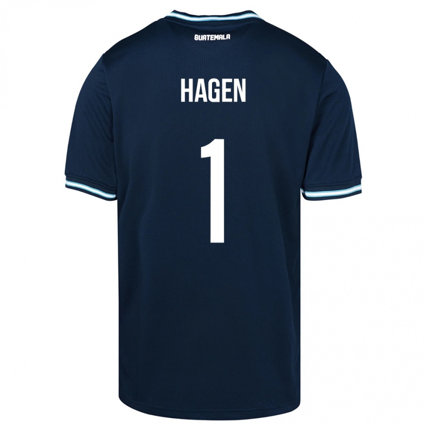 Kids Football Guatemala Nicholas Hagen #1 Blue Away Jersey 24-26 T-Shirt Canada