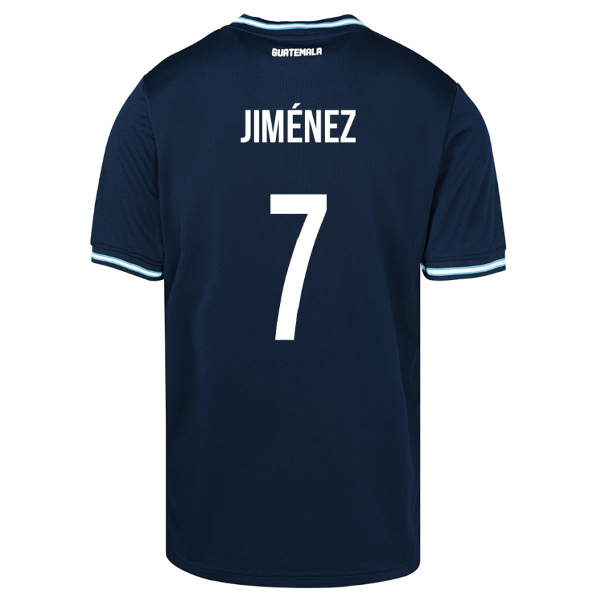 Kids Football Guatemala Cristian Jiménez #7 Blue Away Jersey 24-26 T-Shirt Canada