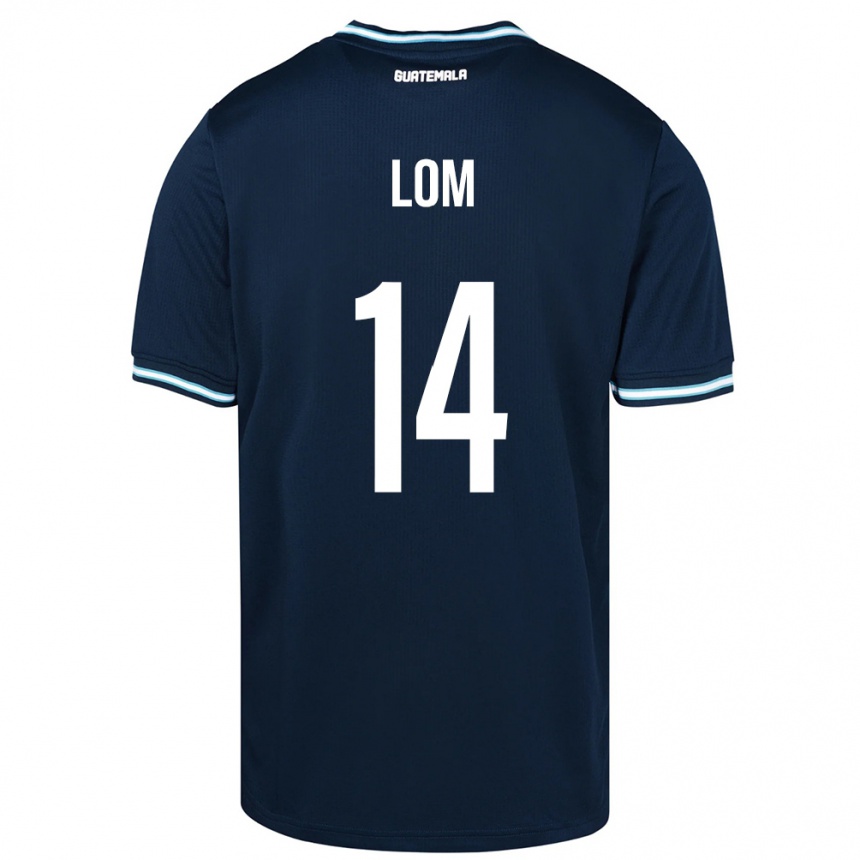 Kids Football Guatemala Darwin Lom #14 Blue Away Jersey 24-26 T-Shirt Canada