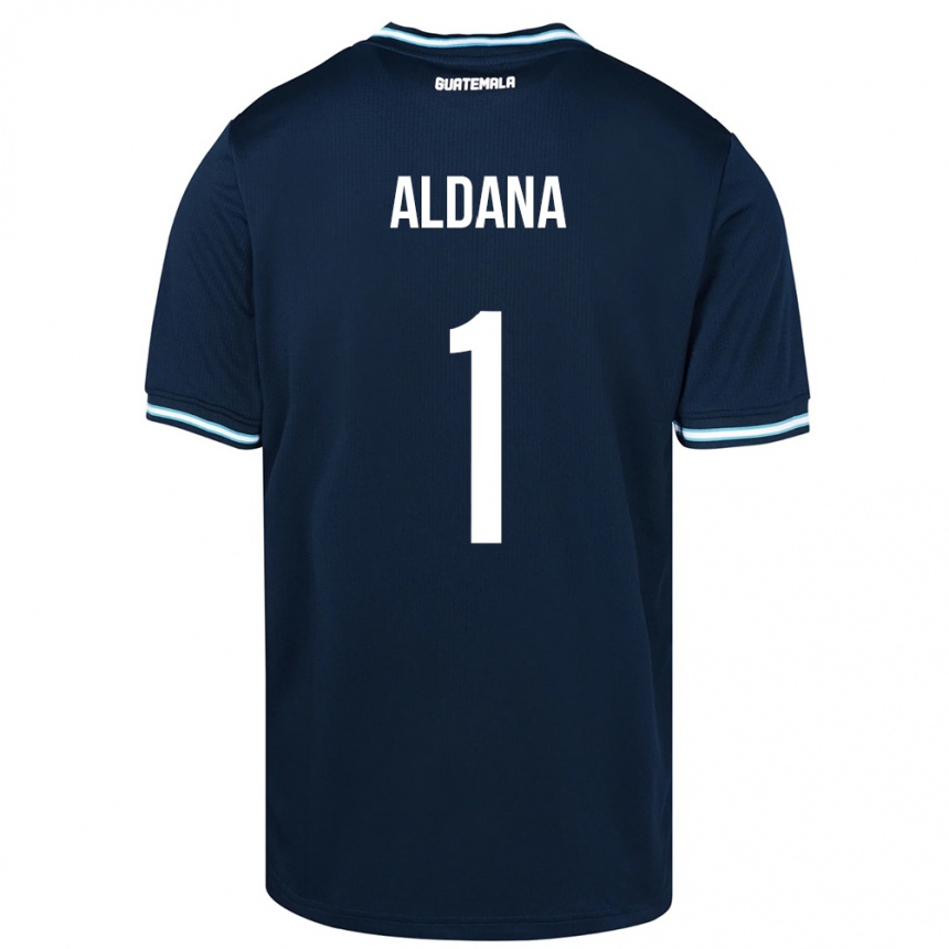 Kids Football Guatemala David Aldana #1 Blue Away Jersey 24-26 T-Shirt Canada