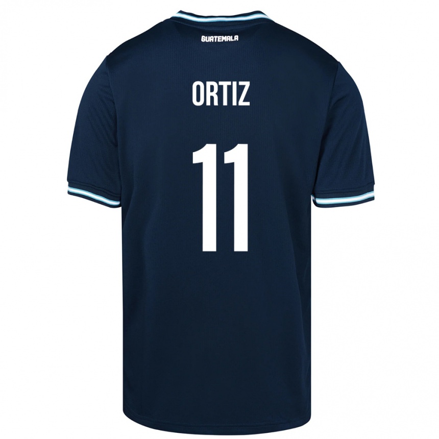 Kids Football Guatemala Andersson Ortiz #11 Blue Away Jersey 24-26 T-Shirt Canada