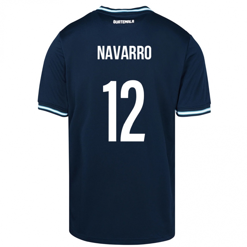 Kids Football Guatemala Kenderson Navarro #12 Blue Away Jersey 24-26 T-Shirt Canada