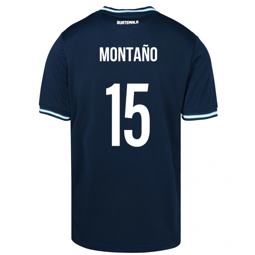 Kids Football Guatemala Figo Montaño #15 Blue Away Jersey 24-26 T-Shirt Canada