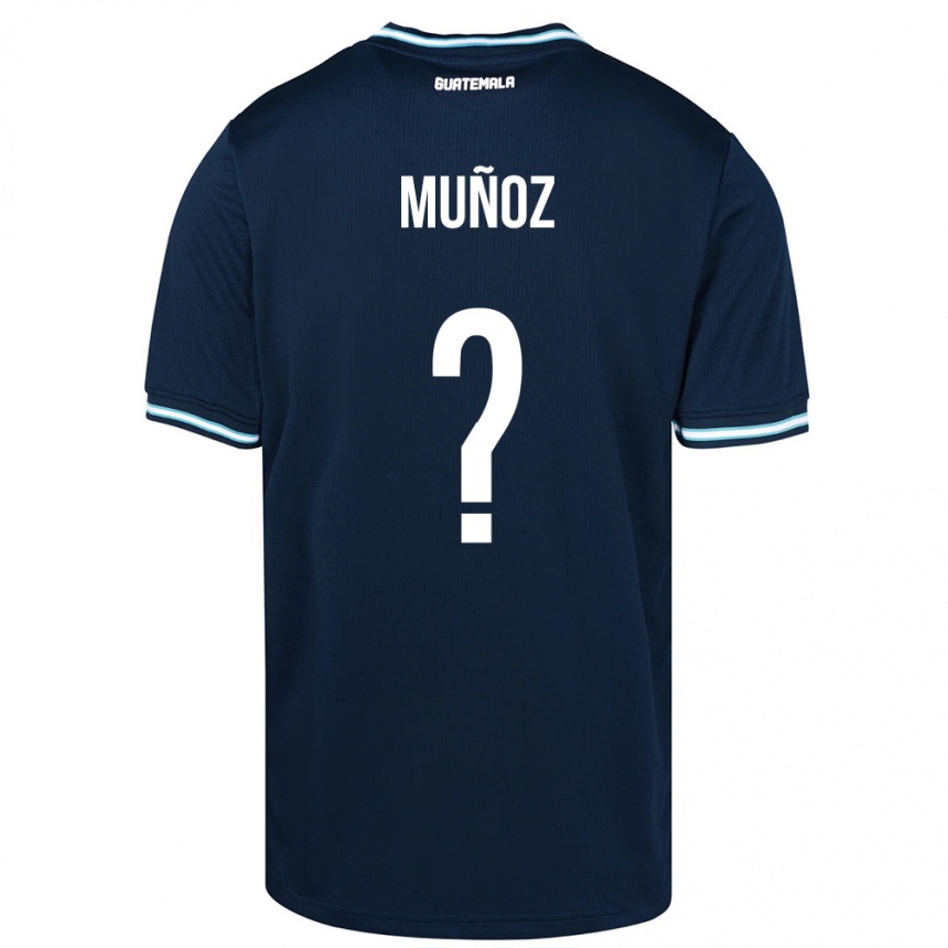 Kids Football Guatemala Rudy Muñoz #0 Blue Away Jersey 24-26 T-Shirt Canada