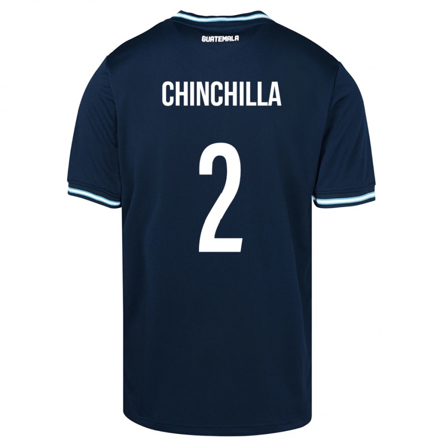 Kids Football Guatemala Nicolás Chinchilla #2 Blue Away Jersey 24-26 T-Shirt Canada