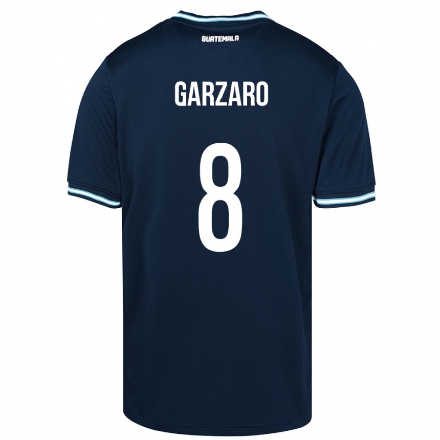 Kids Football Guatemala Santiago Garzaro #8 Blue Away Jersey 24-26 T-Shirt Canada