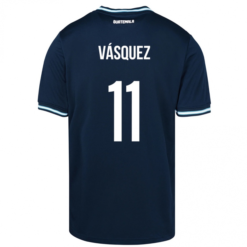 Kids Football Guatemala Gabino Vásquez #11 Blue Away Jersey 24-26 T-Shirt Canada